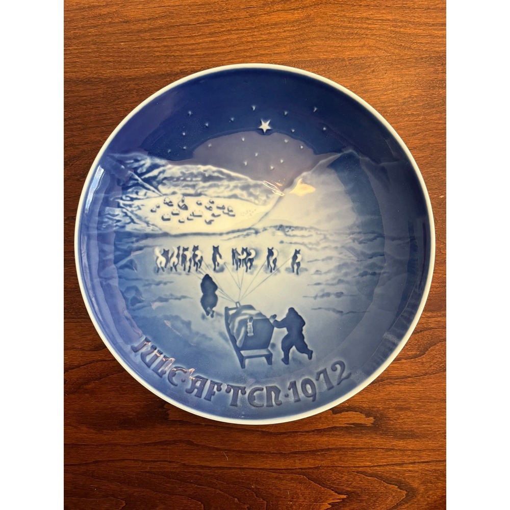 1972 Vintage Jule Aften B&G Copenhagen‎ 7"plate "Christmas in Greenland"